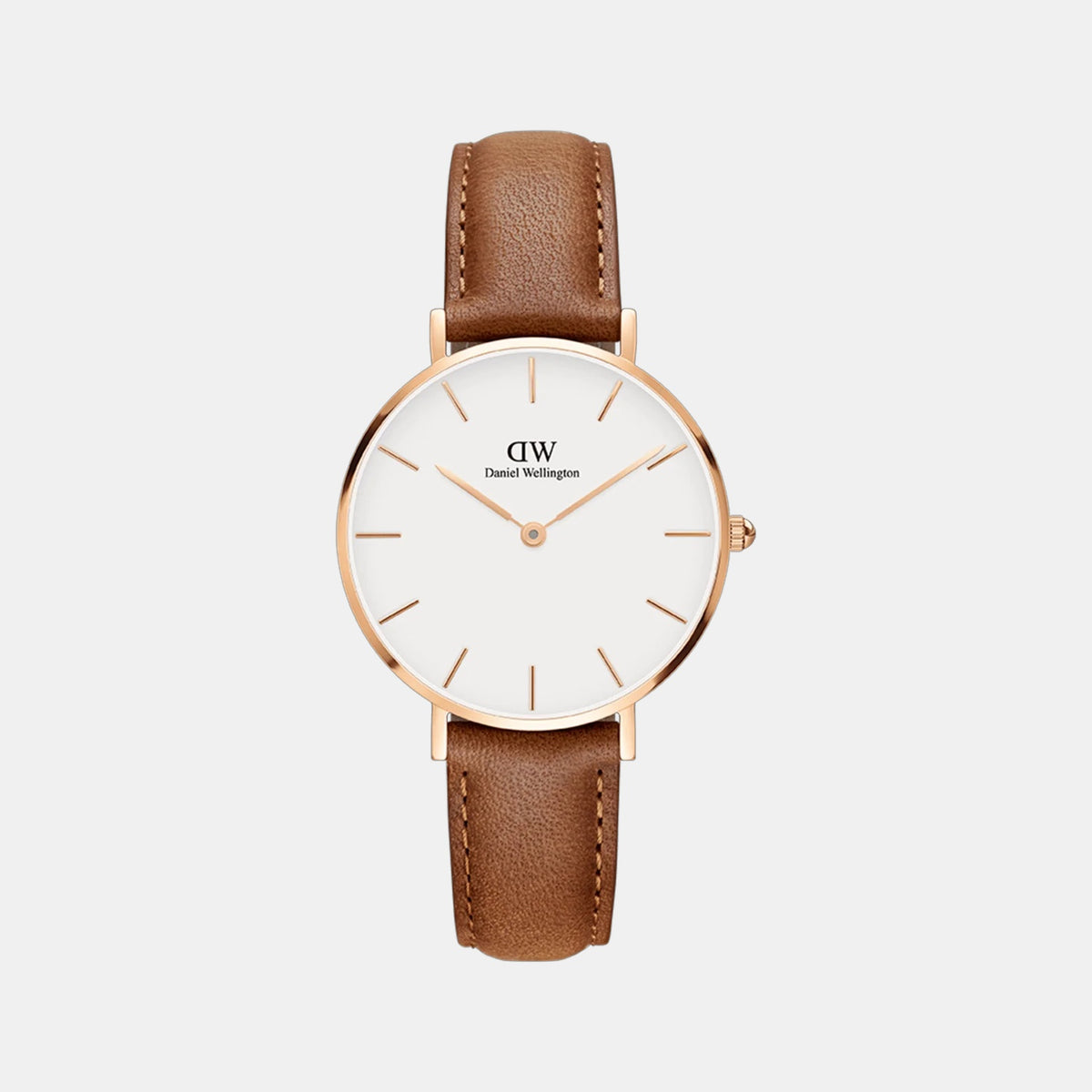 Petite Women Quartz White Dial Analog Stainless Steel Watch DW00100228K