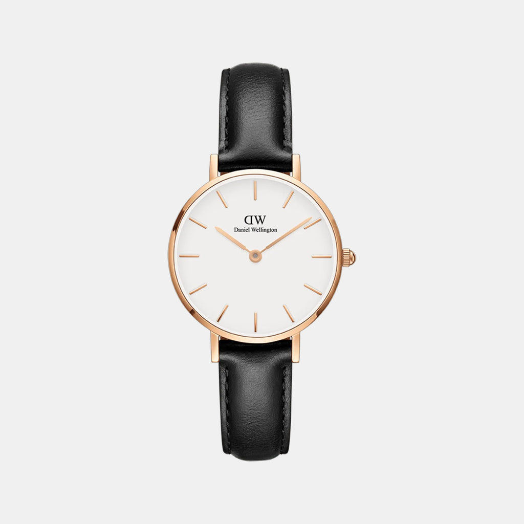 Petite Women Quartz White Dial Analog Stainless Steel Watch DW00100230K