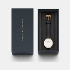 Petite Women Quartz White Dial Analog Stainless Steel Watch DW00100230K