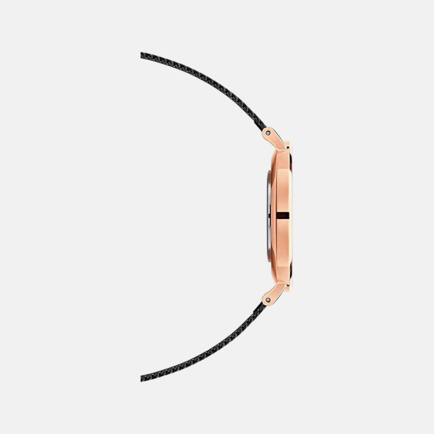 Petite Women Quartz Black Dial Analog Stainless Steel Watch DW00100307