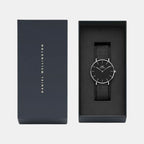 Petite Women Quartz Black Dial Analog Stainless Steel Watch DW00100308