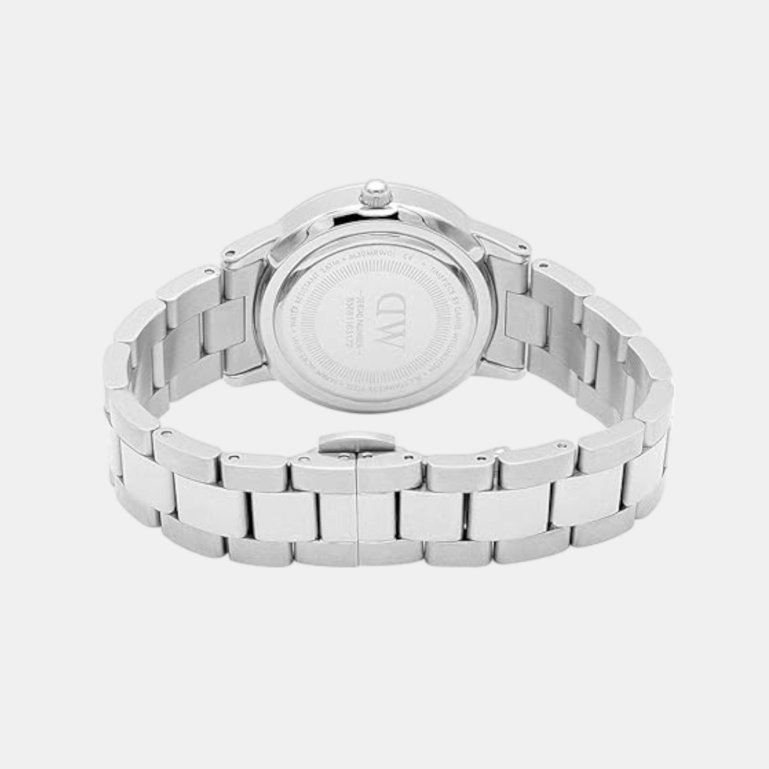 Iconic Men Quartz Black Dial Analog Stainless Steel Watch DW00100342K