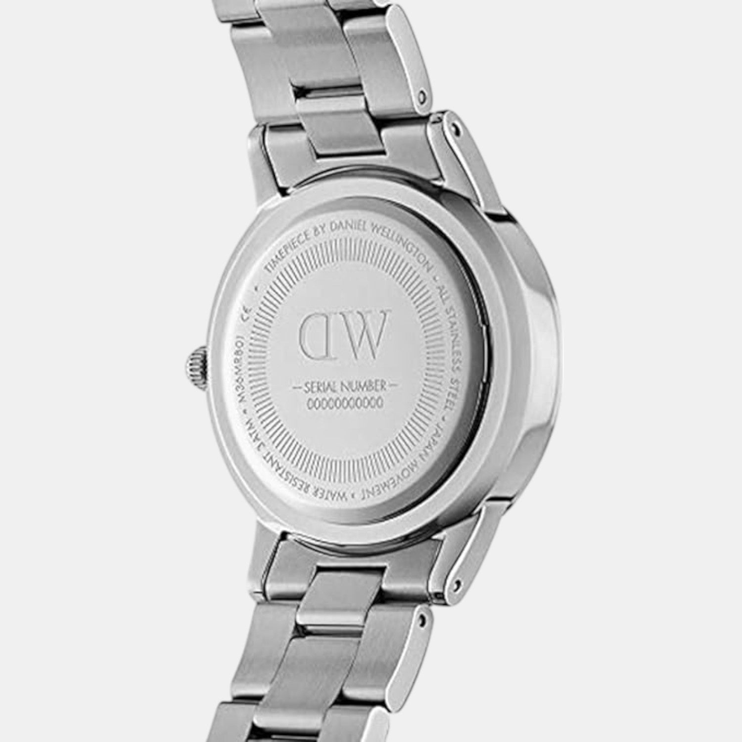 Iconic Men Quartz Black Dial Analog Stainless Steel Watch DW00100342K