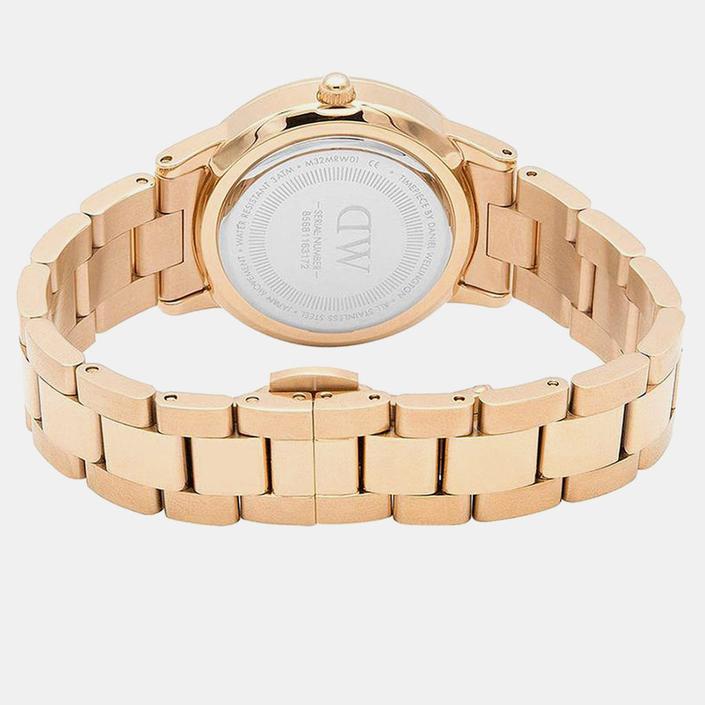 Iconic Link Men Quartz White Dial Analog Stainless Steel Watch DW00100343K