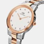 Iconic Women Quartz White Dial Analog Stainless Steel Watch DW00100359