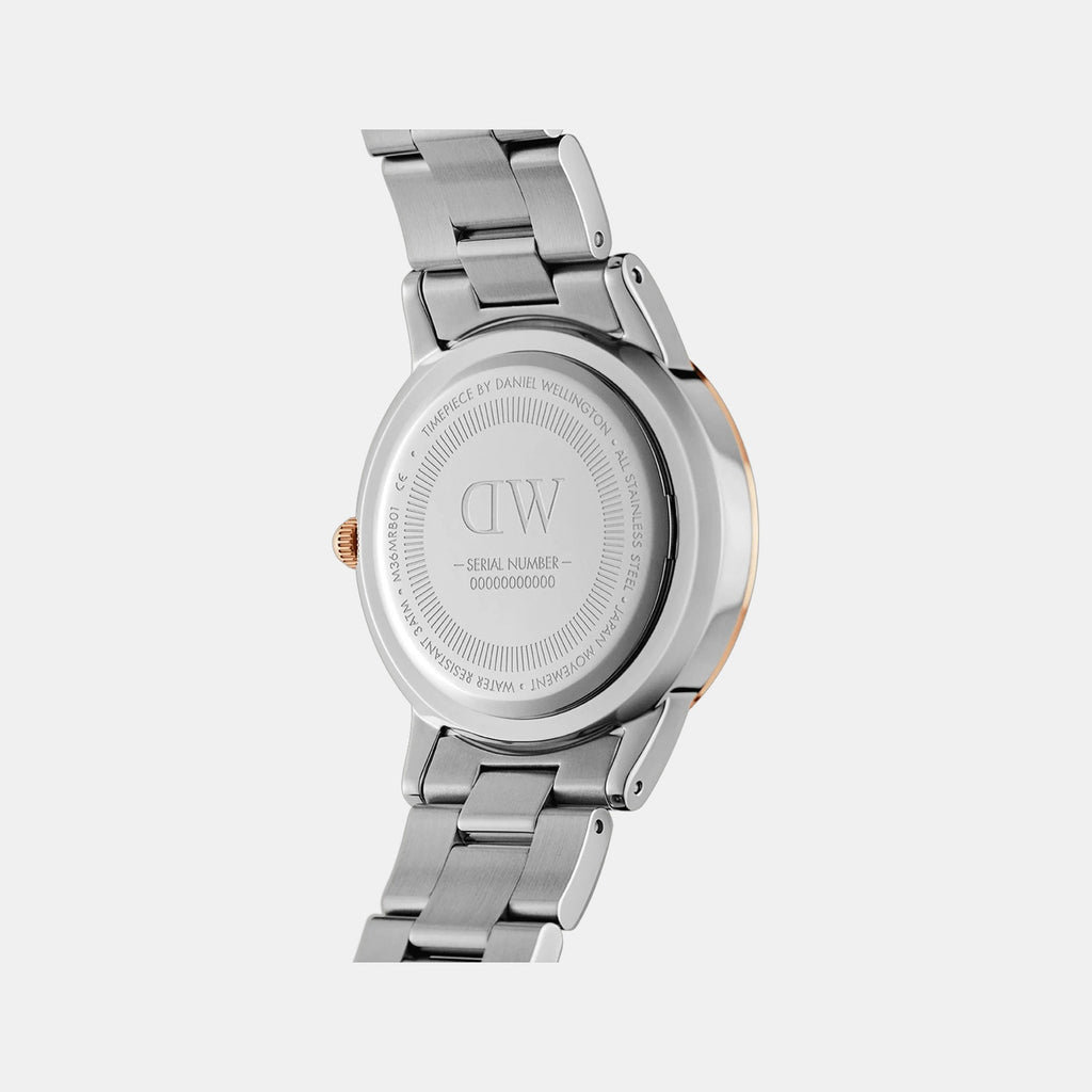 Iconic Women Quartz White Dial Analog Stainless Steel Watch DW00100359