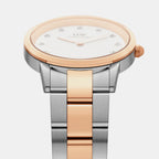 Iconic Women Quartz White Dial Analog Stainless Steel Watch DW00100359