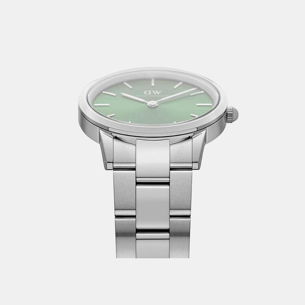 Iconic Link Men Quartz Green Dial Analog Stainless Steel Watch DW00100427K