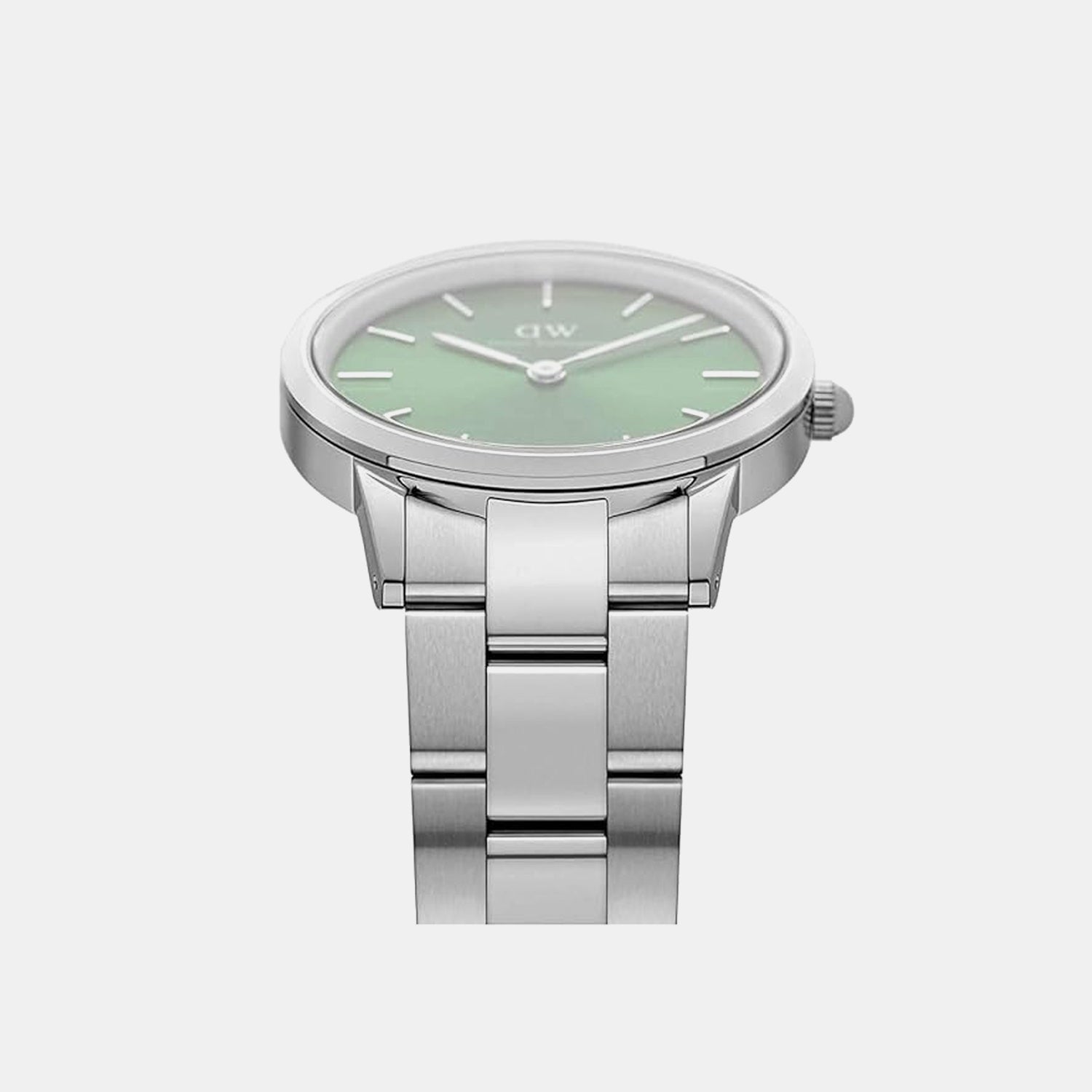 Iconic Link Men Quartz Green Dial Analog Stainless Steel Watch DW00100427K