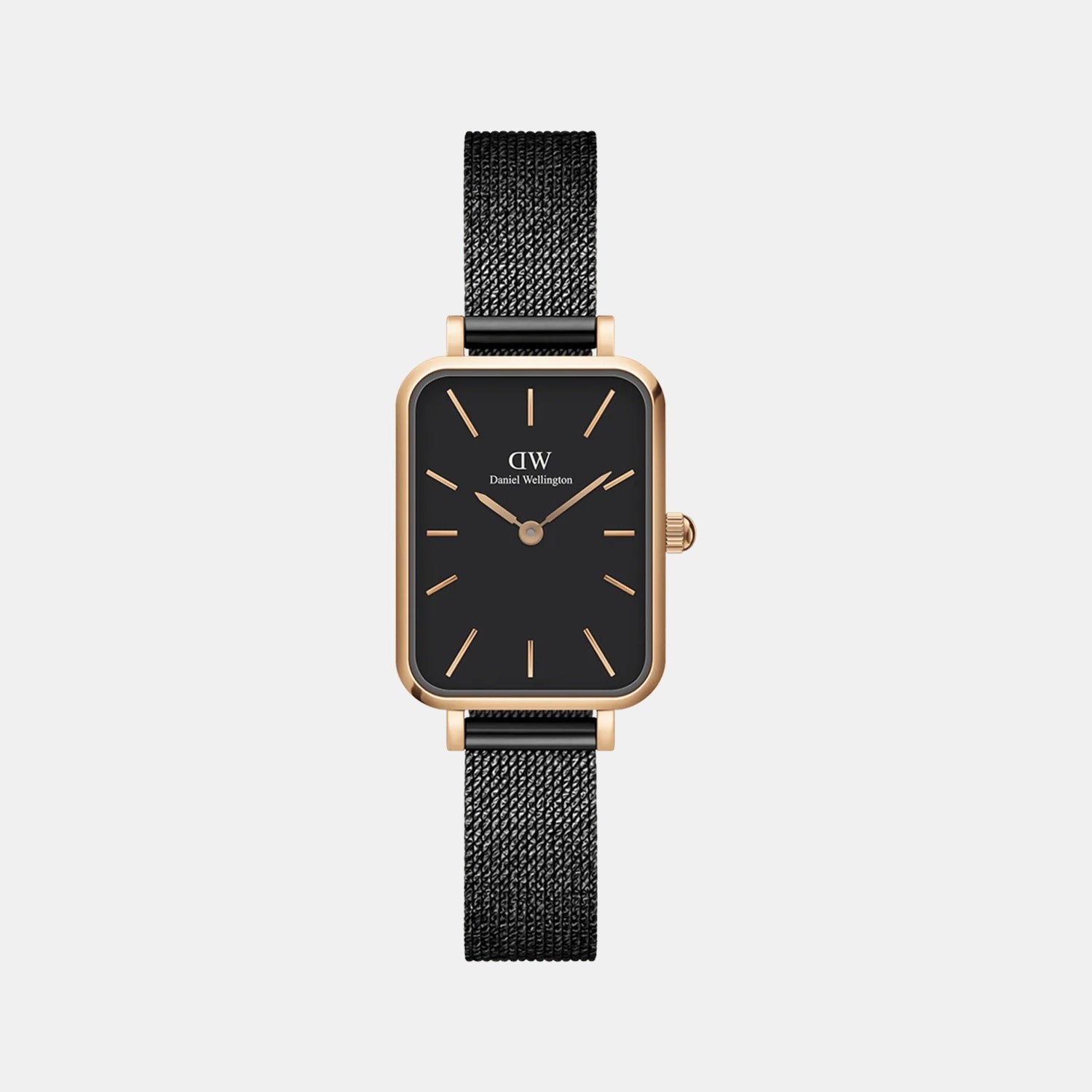 Daniel Wellington Quadro Women Quartz Black Dial Analog Stainless Steel Watch DW00100433K