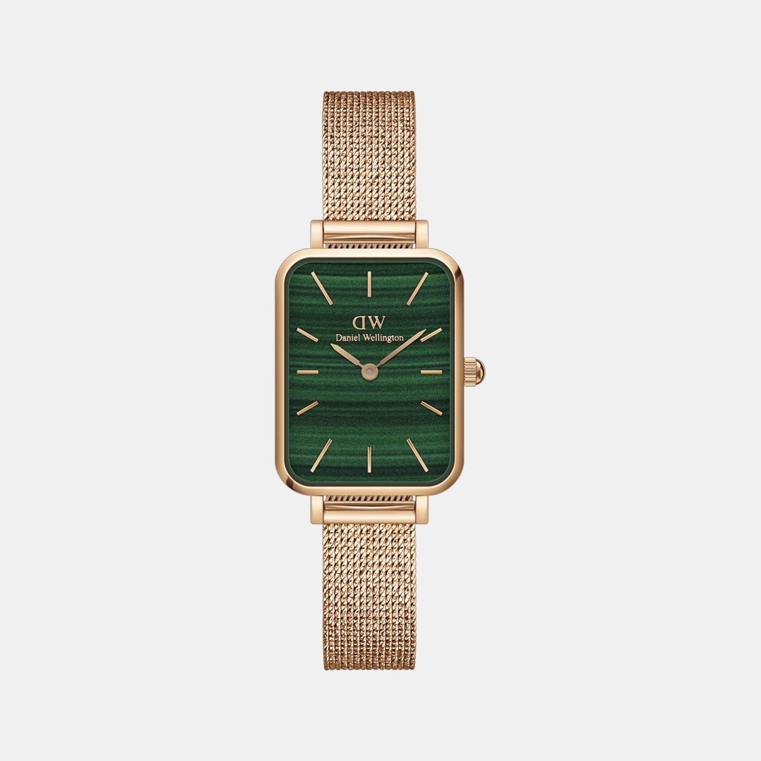 Quadro Women Quartz Green Dial Analog Stainless Steel Watch DW00100437K