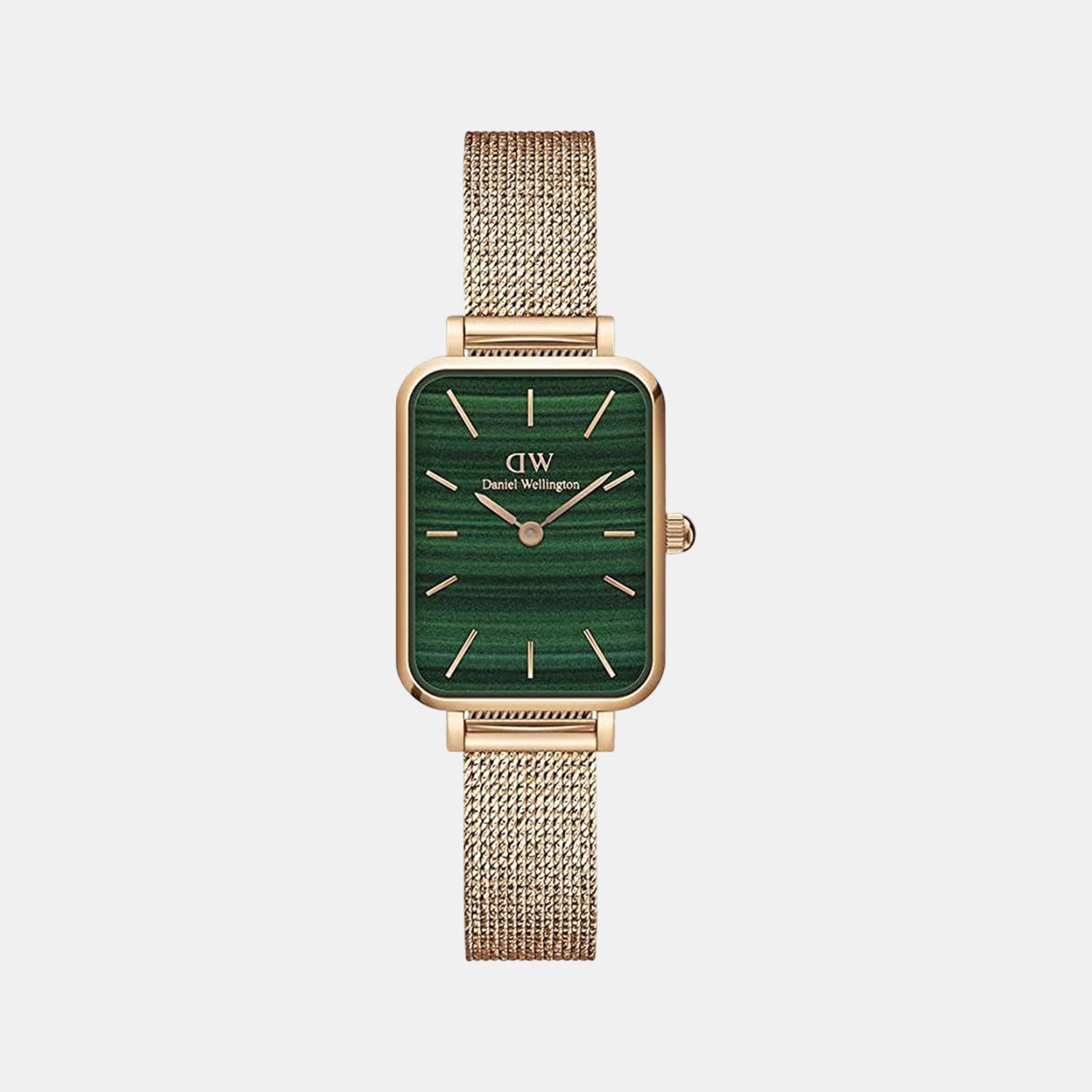 Quadro Women Quartz Green Dial Analog Stainless Steel Watch DW00100437