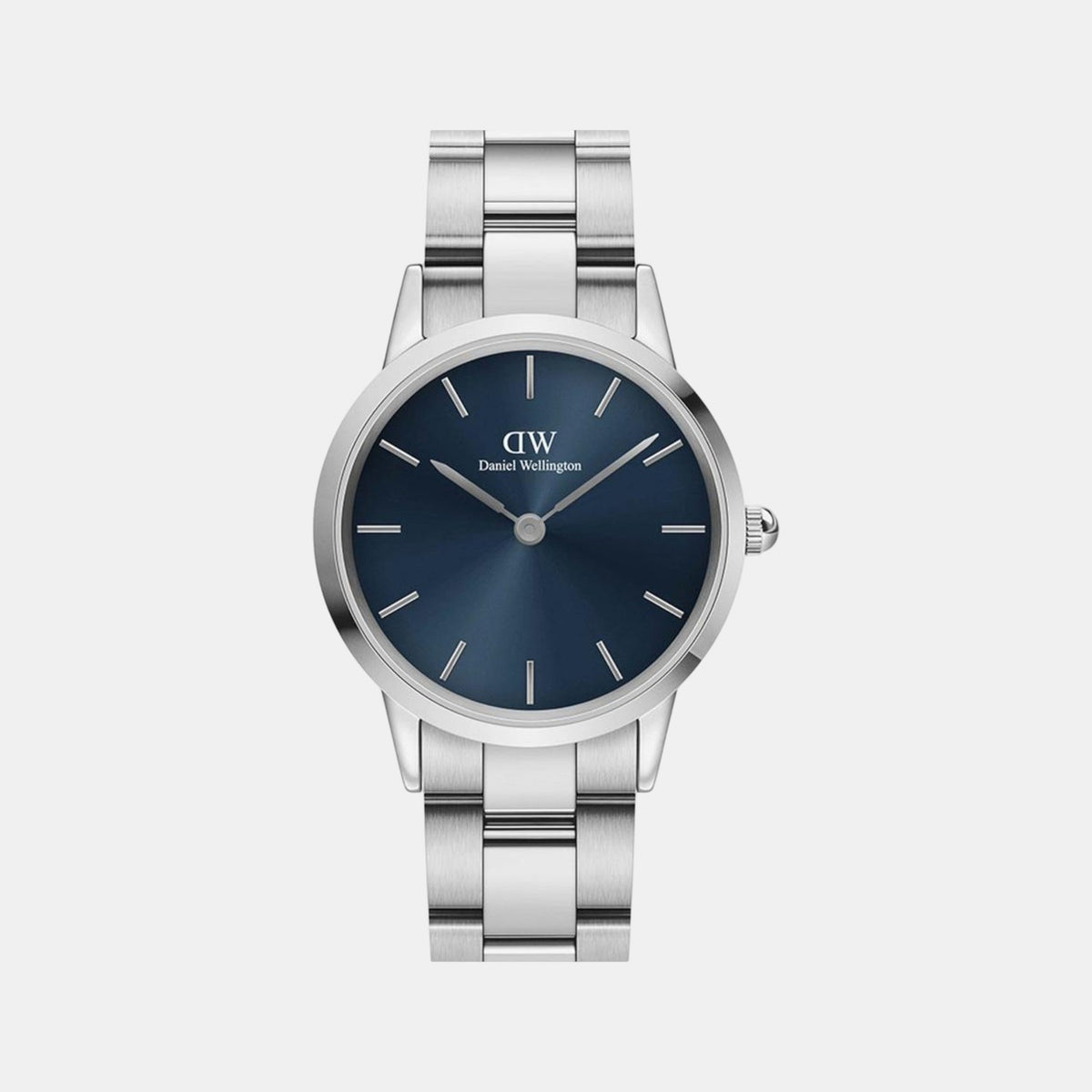Iconic Women Quartz Blue Dial Analog Stainless Steel Watch DW00100459K