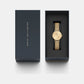 Petite Women Quartz Gold Dial Analog Stainless Steel Watch DW00100473