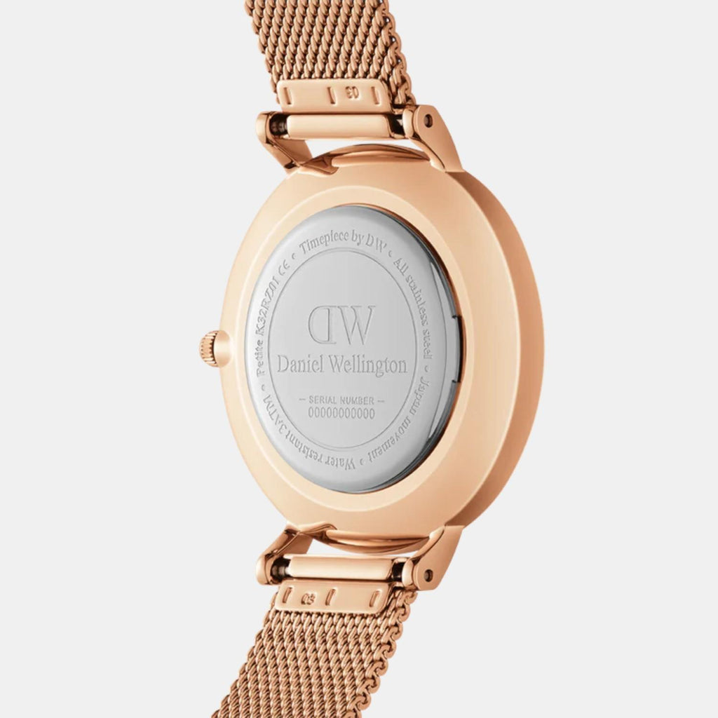 Petite Women Quartz Brown Dial Analog Stainless Steel Watch DW00100477K