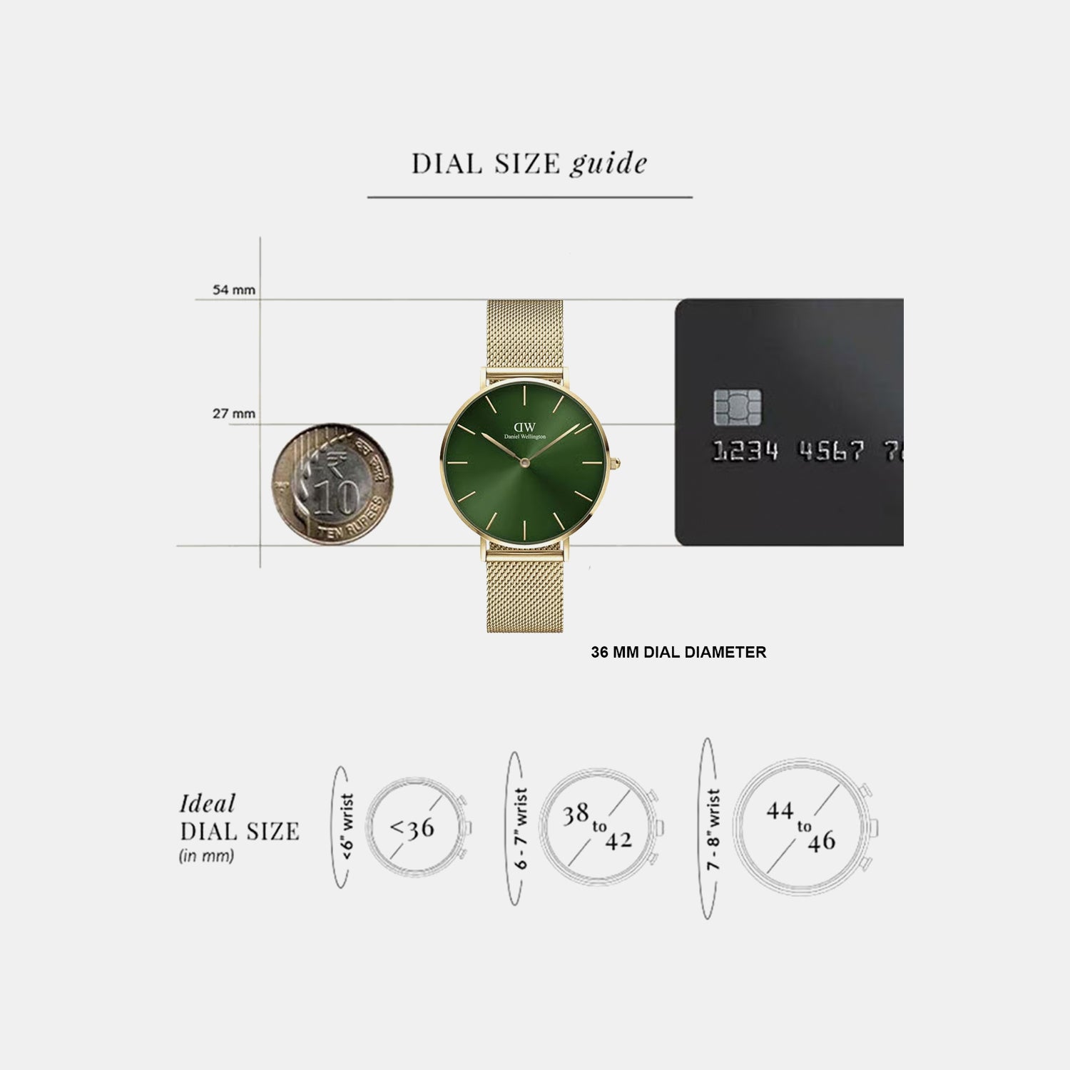 Women Quartz Green Dial Analog Mesh Watch DW00100481