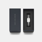 Quadro Women Quartz Silver Dial Analog Mesh Watch DW00100486K