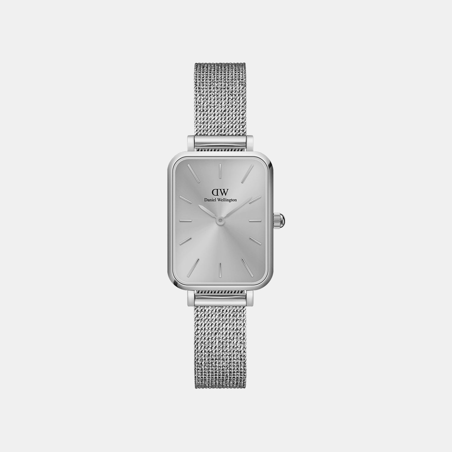 Quadro Women Quartz Silver Dial Analog Mesh Watch DW00100486K