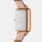 Quadro Women Quartz Rose Gold Dial Analog Nylon Watch DW00100509