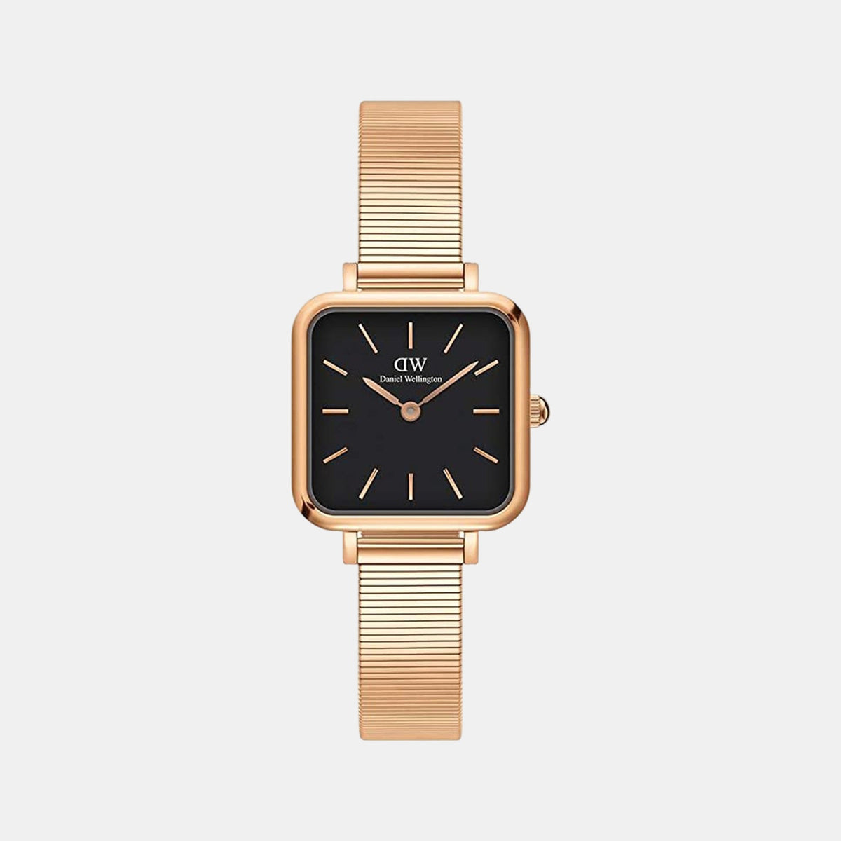 Quadro Women Quartz Black Dial Analog Stainless Steel Watch DW00100518