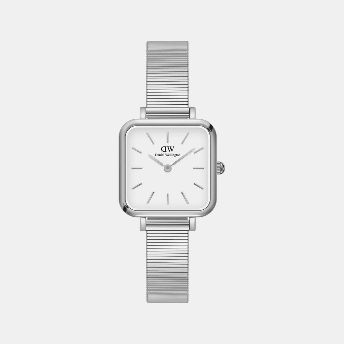 Quadro Women Quartz White Dial Analog Stainless Steel Watch DW00100521