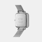 Quadro Women Quartz White Dial Analog Stainless Steel Watch DW00100521