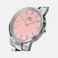Iconic Women Quartz Pink Dial Analog Stainless Steel Watch DW00100536