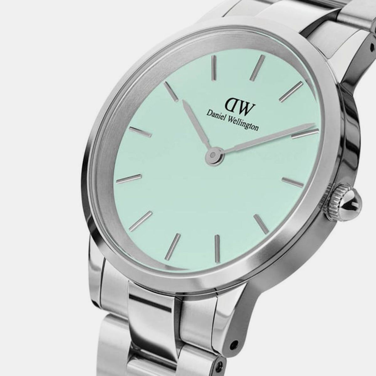 Women Quartz Green Dial Analog Stainless Steel Watch DW00100539