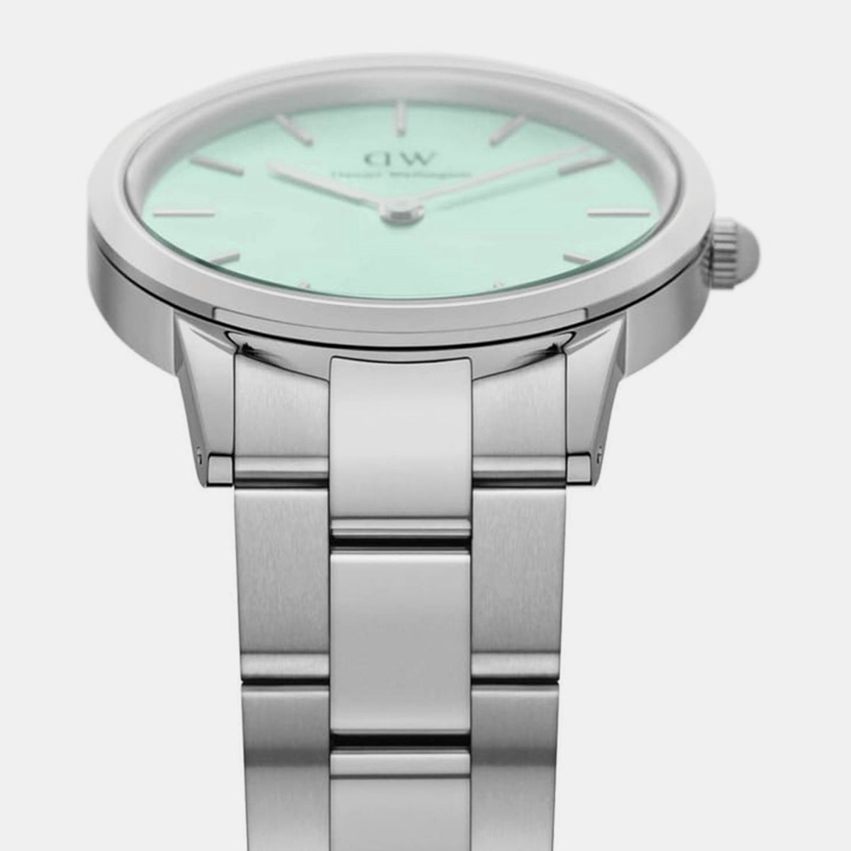 Women Quartz Green Dial Analog Stainless Steel Watch DW00100539