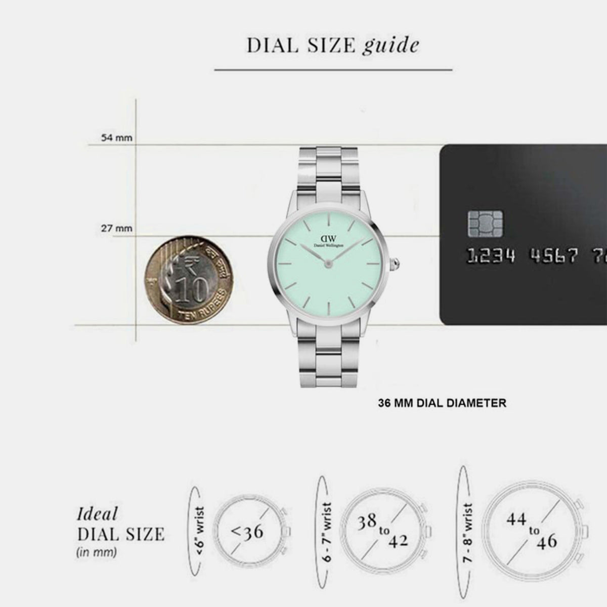 Women Quartz Green Dial Analog Stainless Steel Watch DW00100539