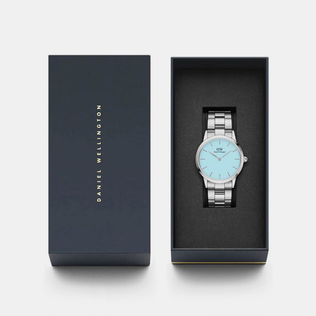 Women Quartz Blue Dial Analog Stainless Steel Watch DW00100542