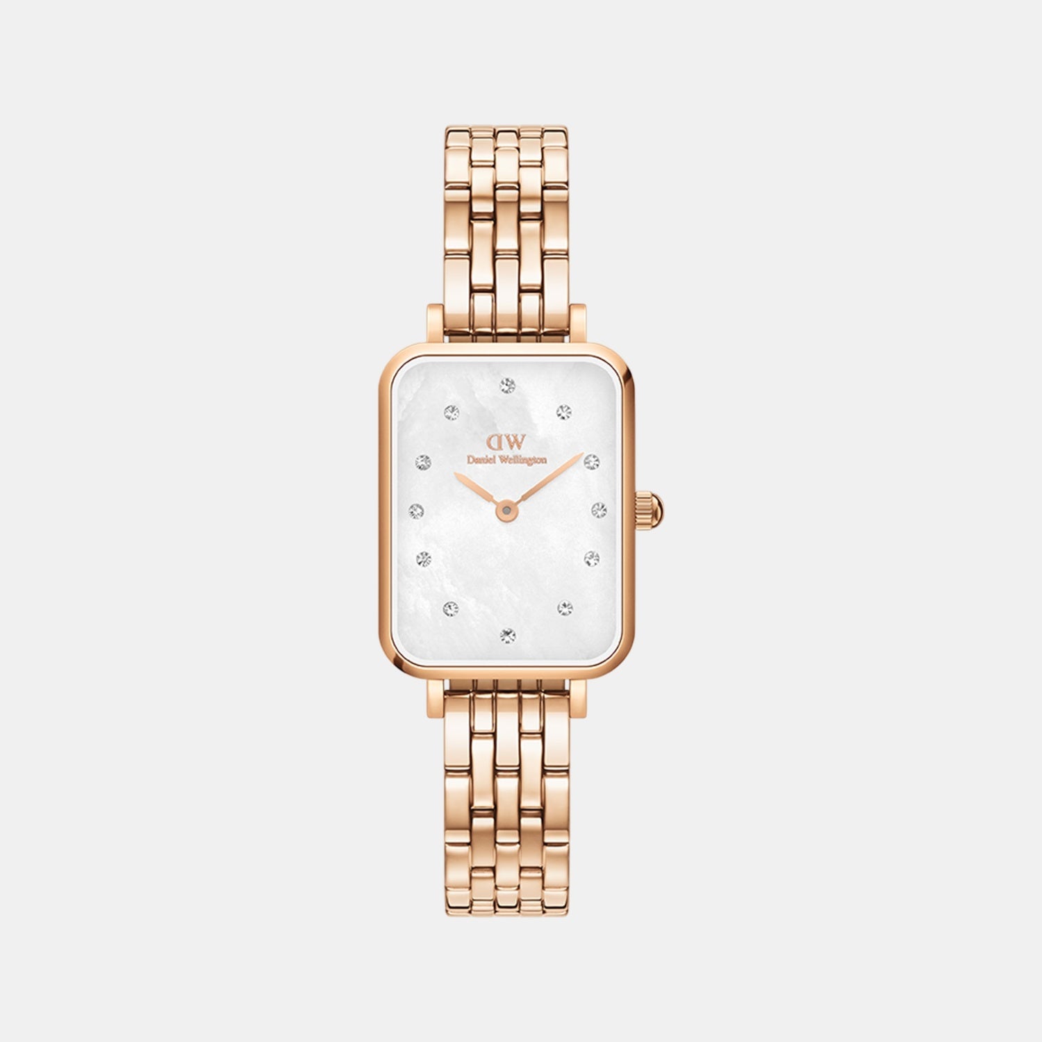 Quadro Women Quartz Mother Of Pearl Dial Analog Stainless Steel Watch DW00100620K