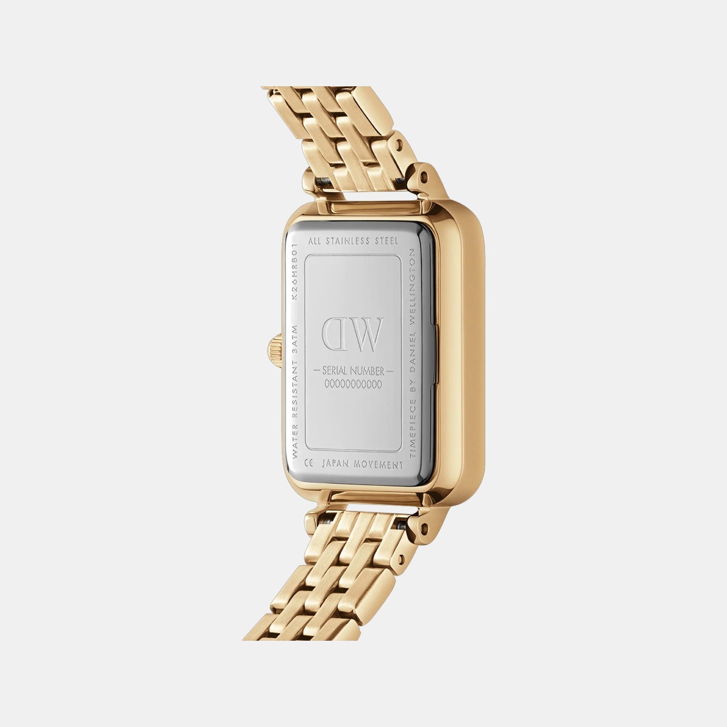 Quadro Women Quartz White Dial Analog Stainless Steel Watch DW00100622K