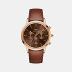 Daniel Wellington Round Brown Chronograph watch