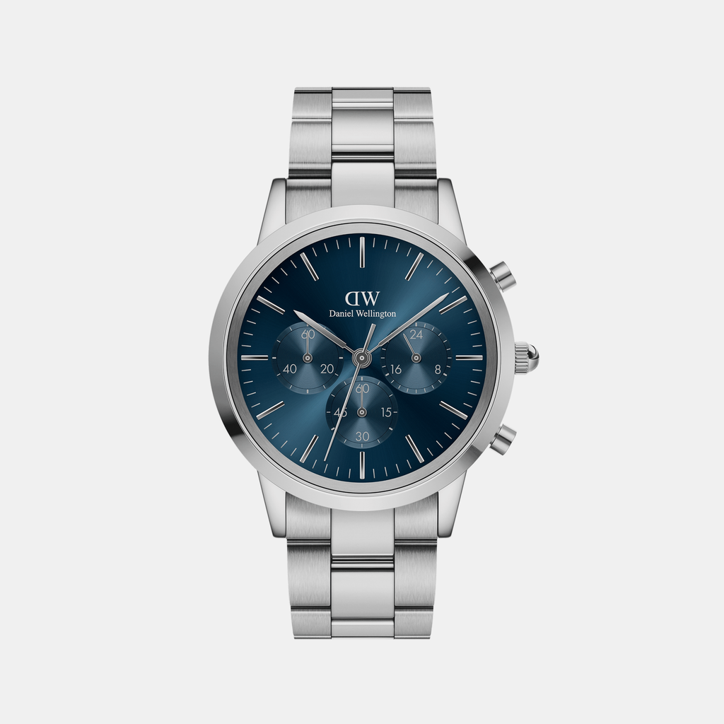 Daniel Wellington Round Blue Chronograph watch