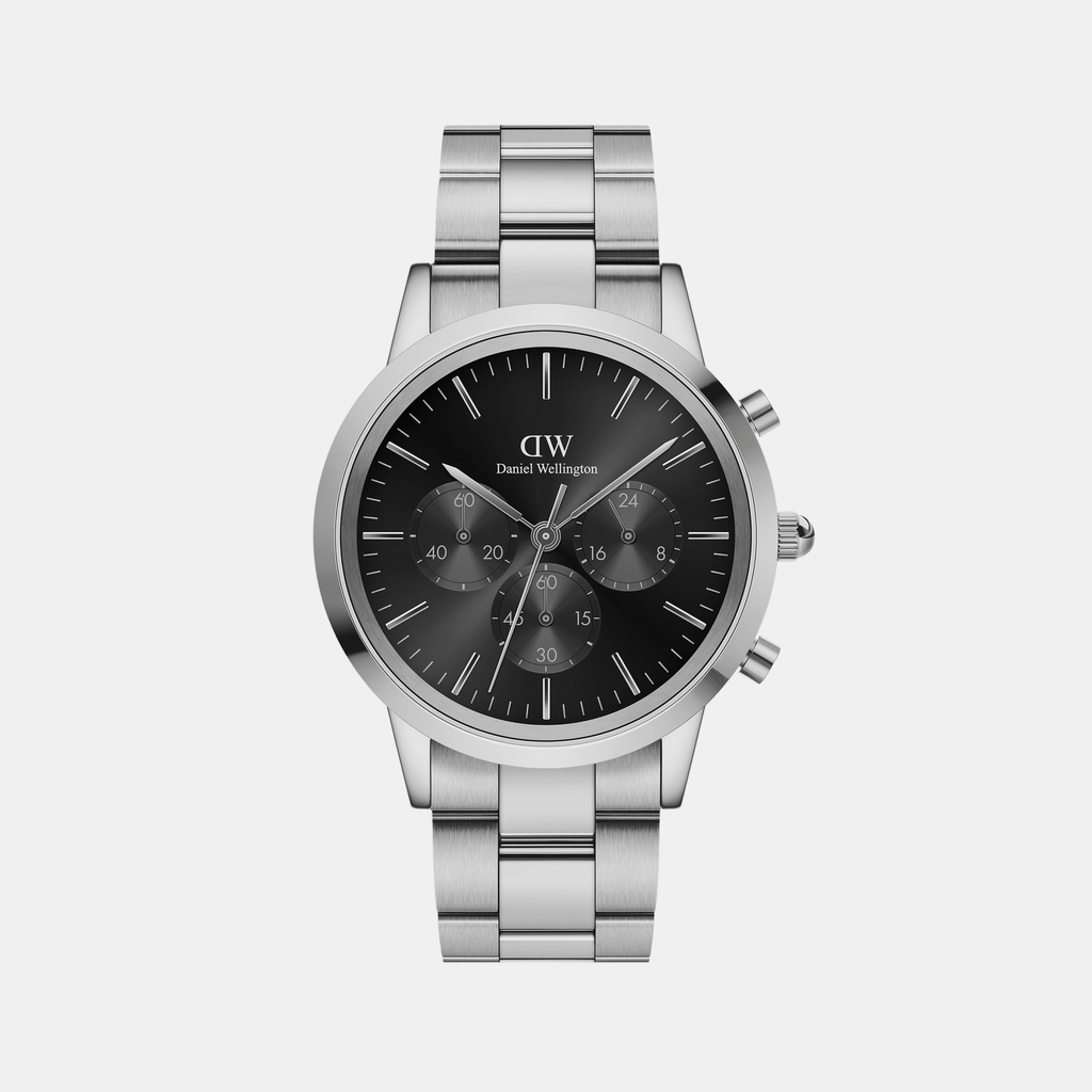 Daniel Wellington Round Black Chronograph watch