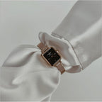 Women Quartz Black Dial Analog Stainless Steel Watch DW00100647