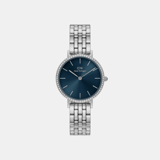 Petite Female Blue Analog Stainless Steel Watch DW00100664K
