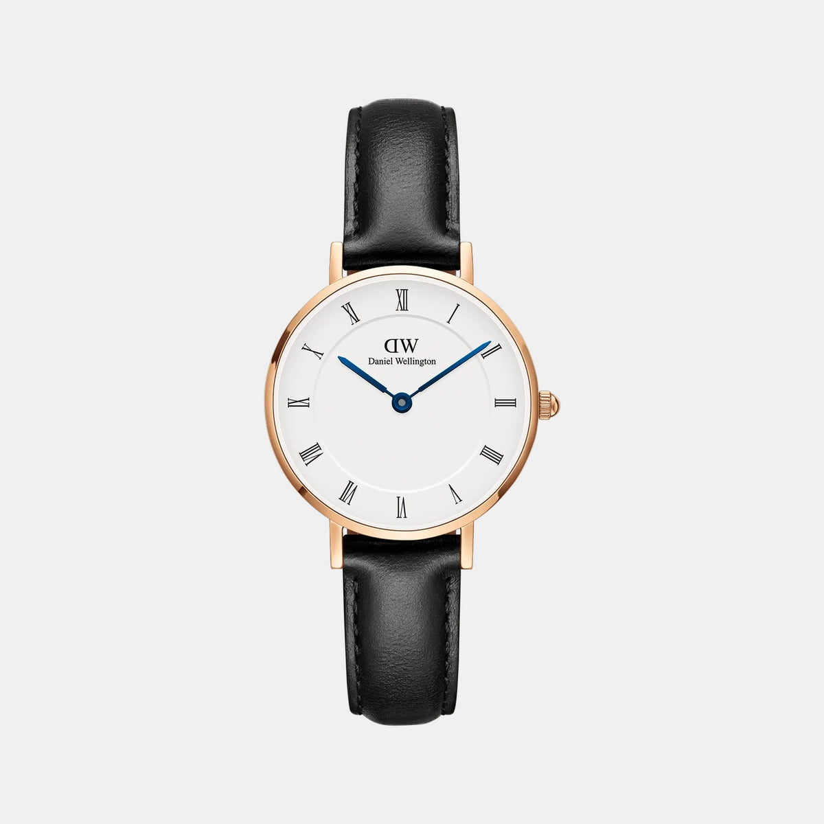 Petite Women Quartz White Dial Analog Leather Watch DW00100683K