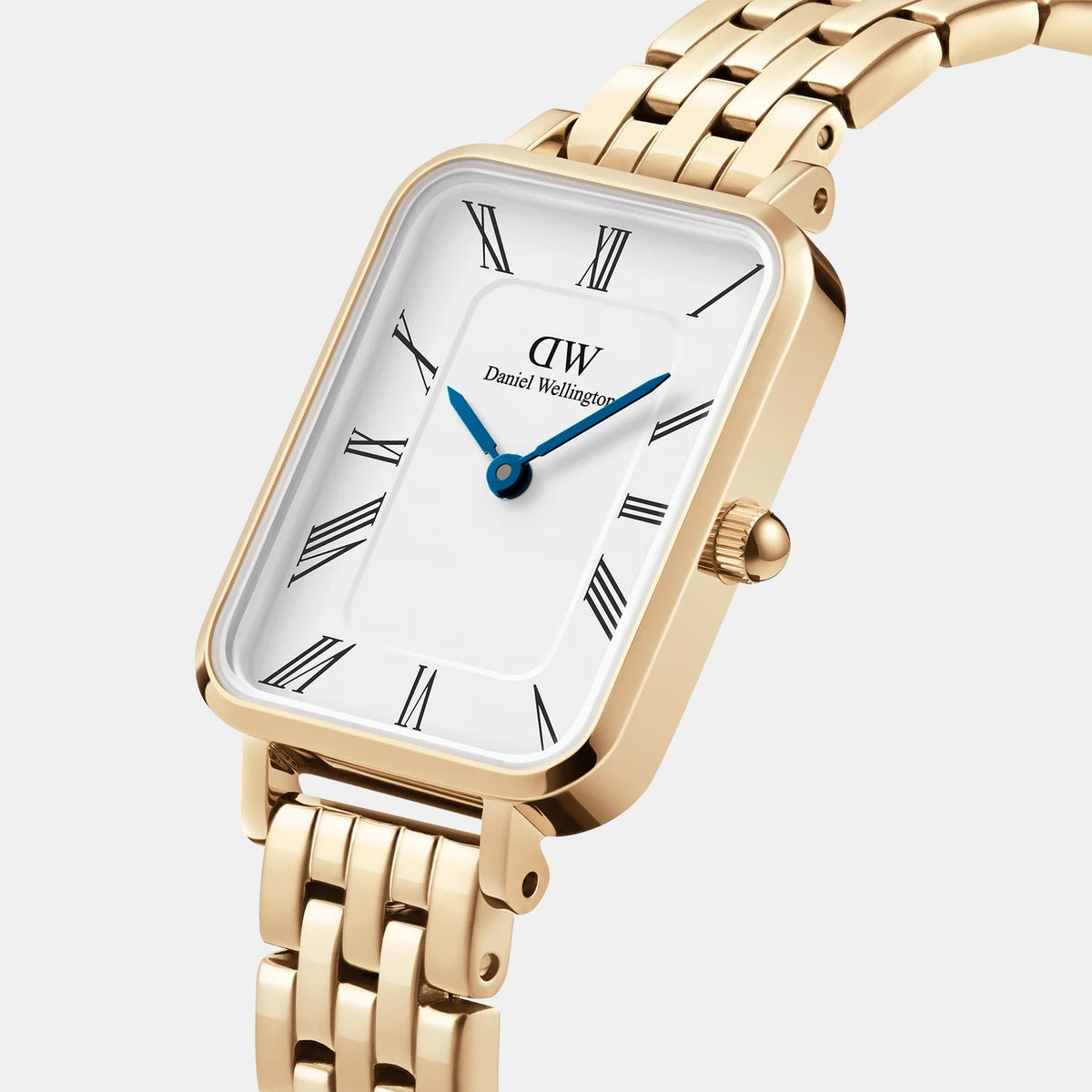 Quadro Women Quartz White Dial Analog Stainless Steel Watch DW00100688K