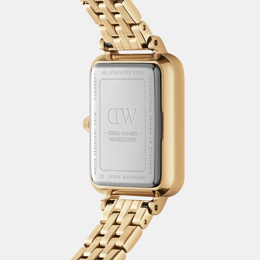 Quadro Women Quartz White Dial Analog Stainless Steel Watch DW00100688K