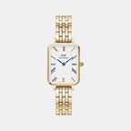 Quadro Women Quartz White Dial Analog Stainless Steel Watch DW00100688K
