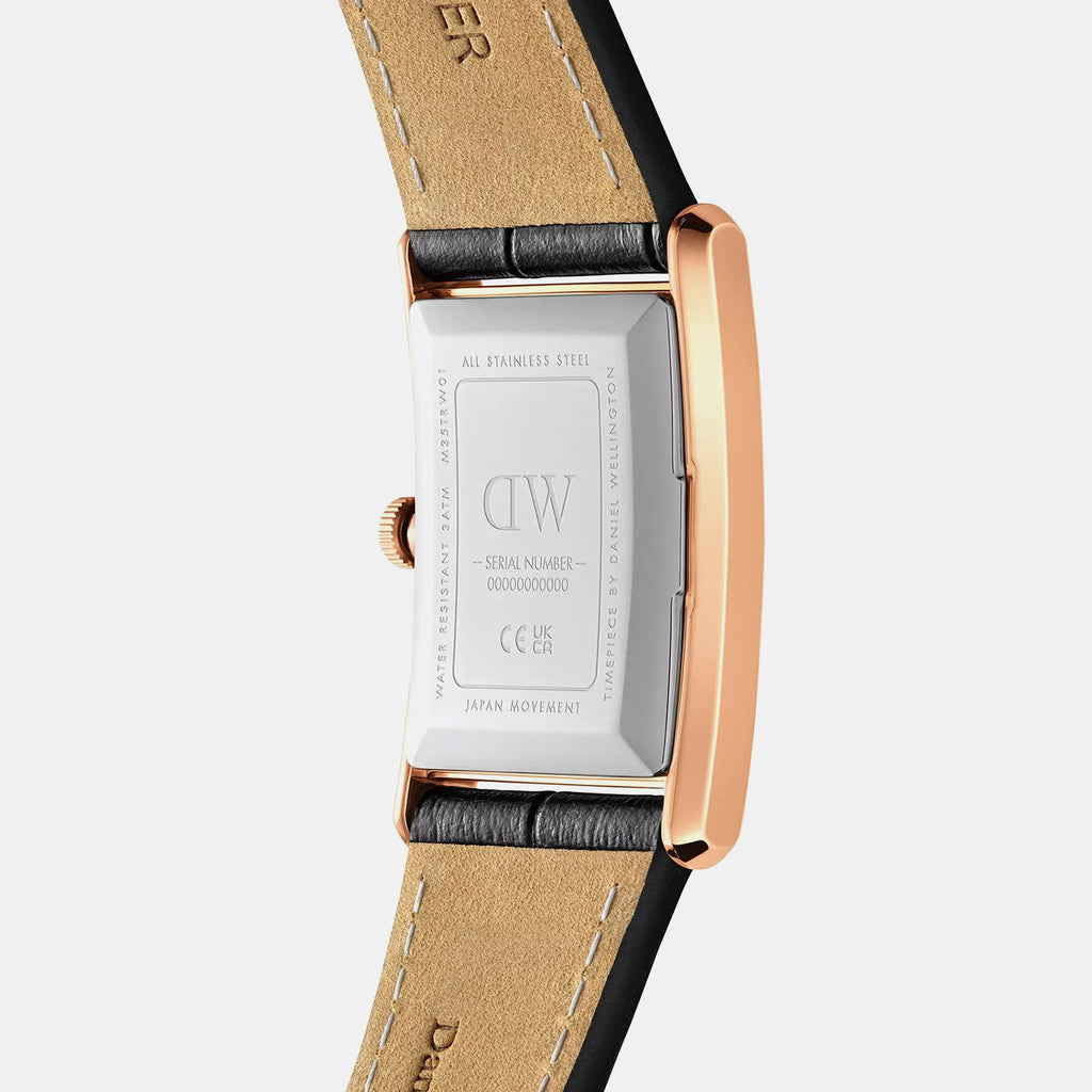 Tank Women Quartz White Dial Analog Leather Watch DW00100698