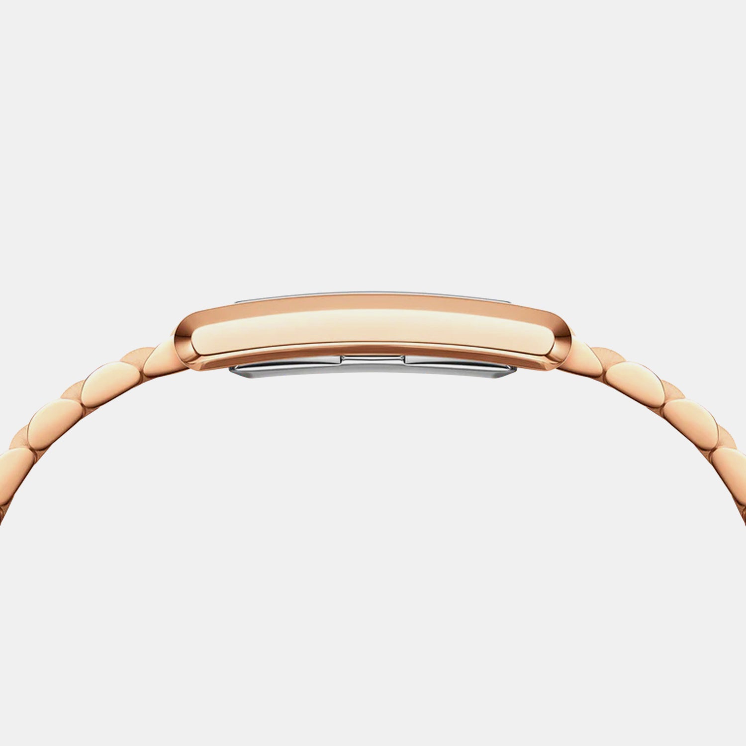 Tank Women Quartz White Dial Analog Stainless Steel Watch DW00100699K