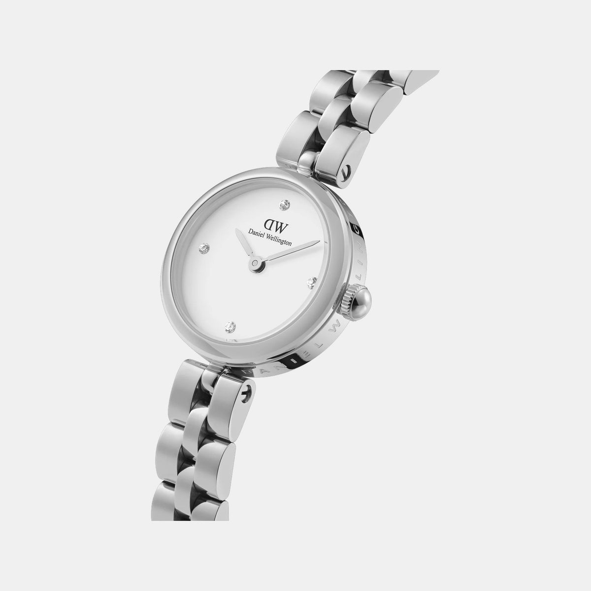 Elan Women Quartz White Dial Analog Stainless Steel Watch DW00100716K