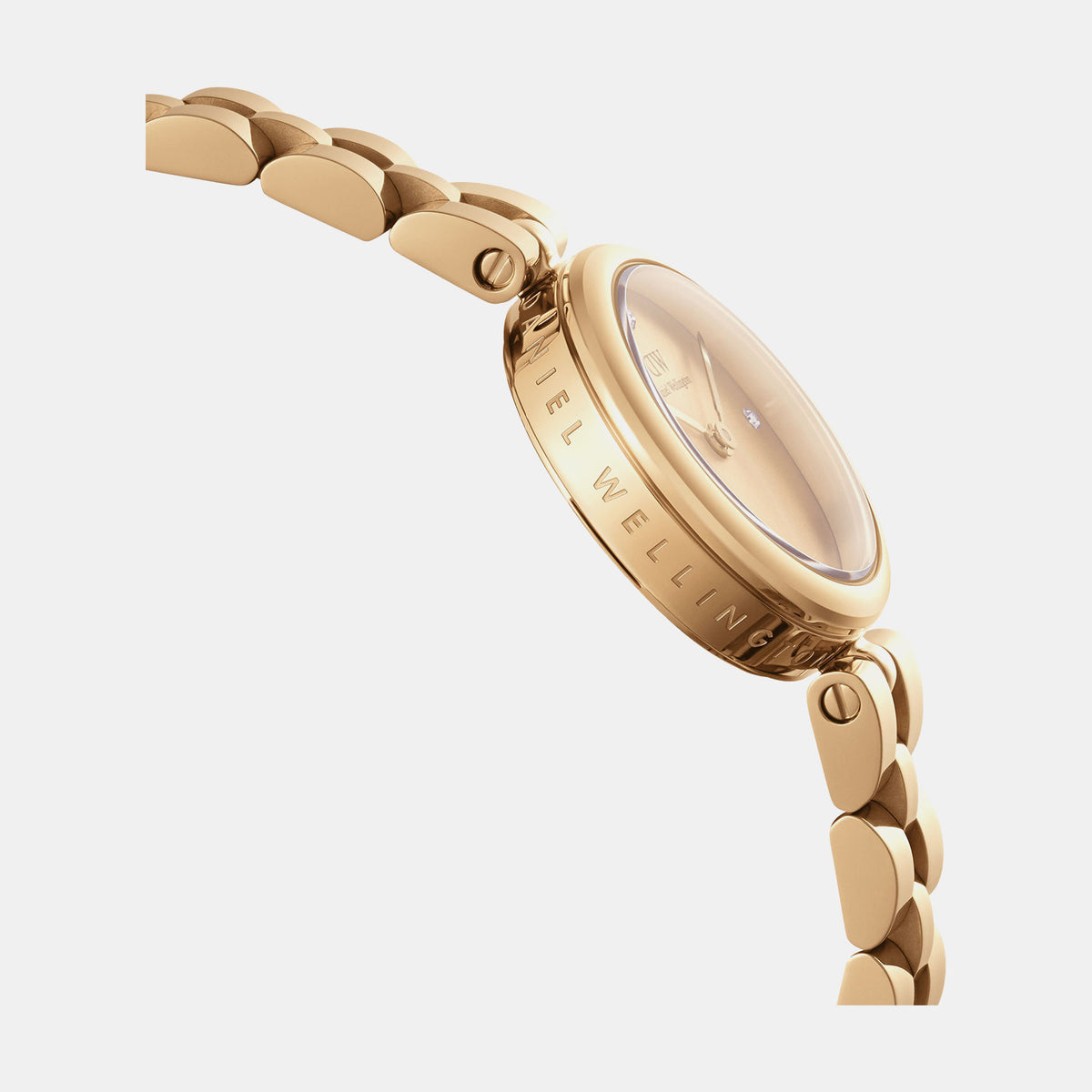 Elan Women Quartz Gold Dial Analog Stainless Steel Watch DW00100718K