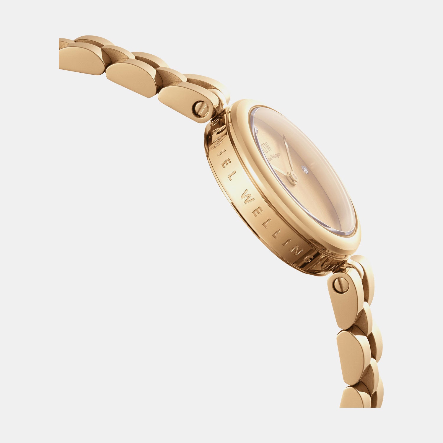 Elan Jewelry Women Quartz Gold Dial Analog Stainless Steel Watch DW00100718K