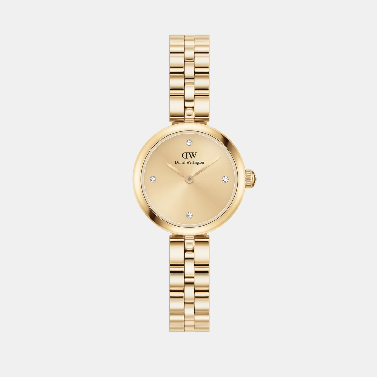 Elan Women Quartz Gold Dial Analog Stainless Steel Watch DW00100718K