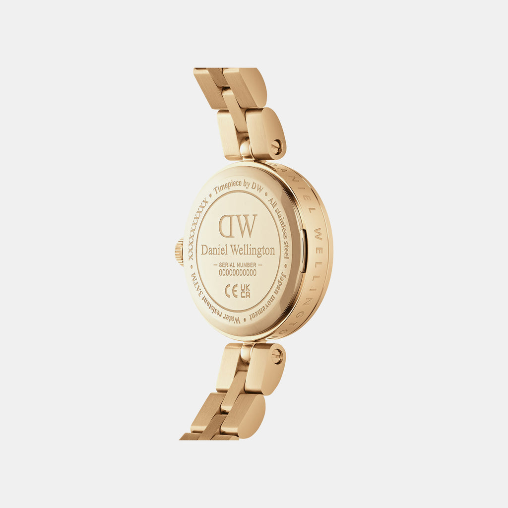 Elan Jewelry Women Quartz Gold Dial Analog Stainless Steel Watch DW00100718K