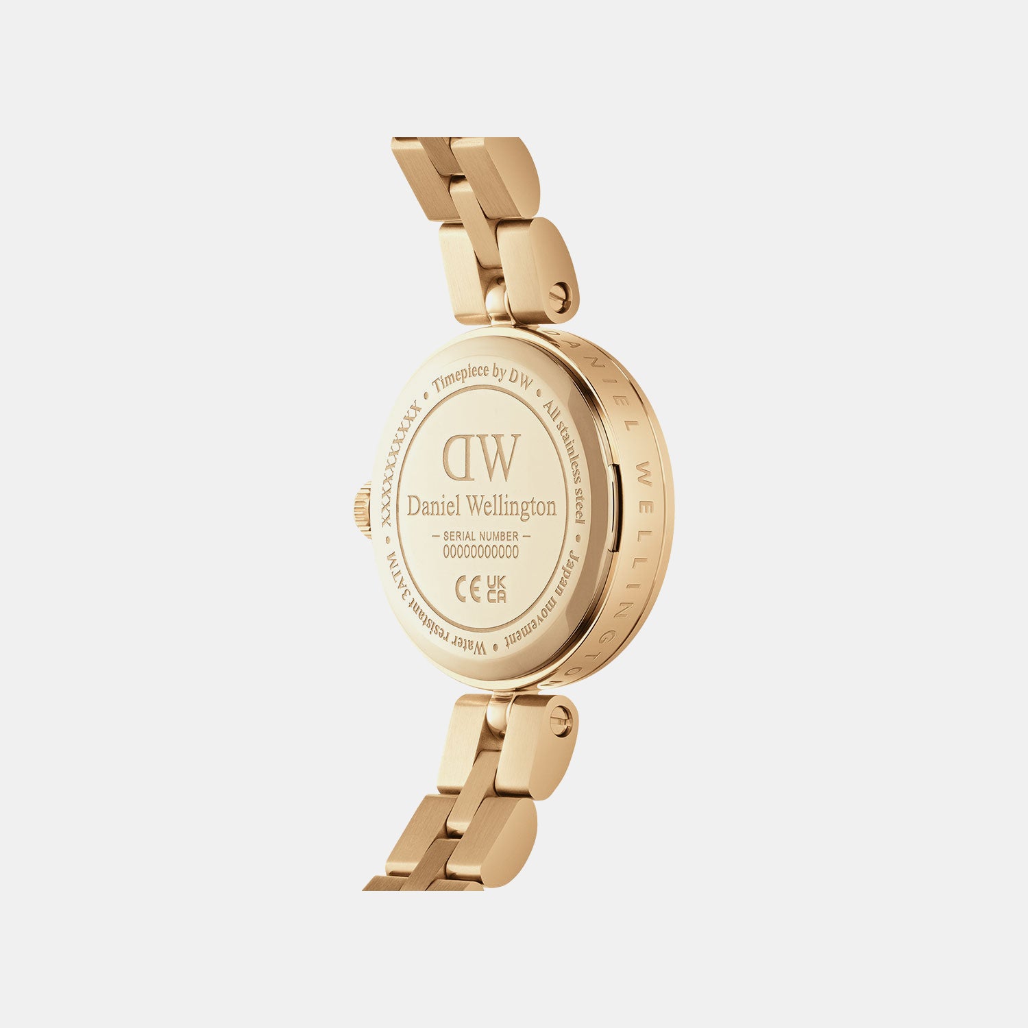 Elan Jewelry Women Quartz Gold Dial Analog Stainless Steel Watch DW00100718K